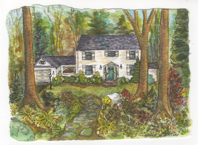PENNY LANE - Artwork of house by Tessa Batistin